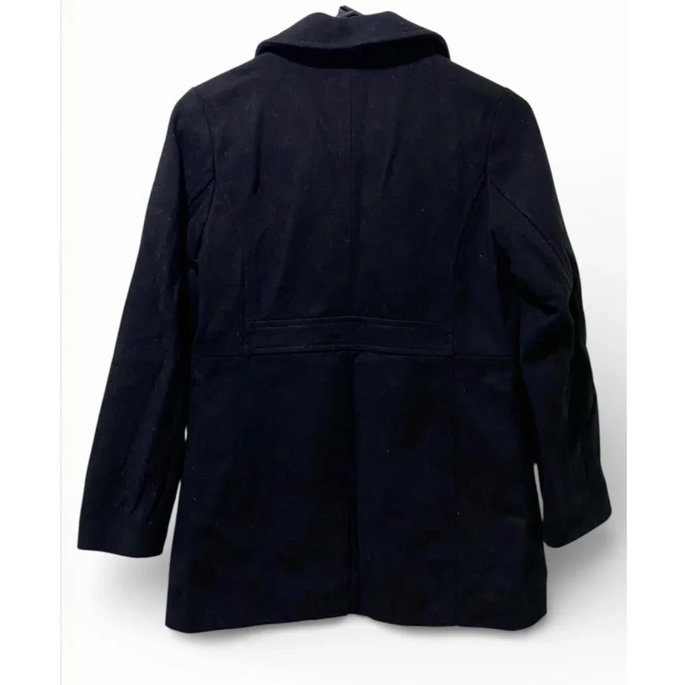 Gap Kids Size L (10-11) Black Girl’s Pea Coat - Picture 2 of 12